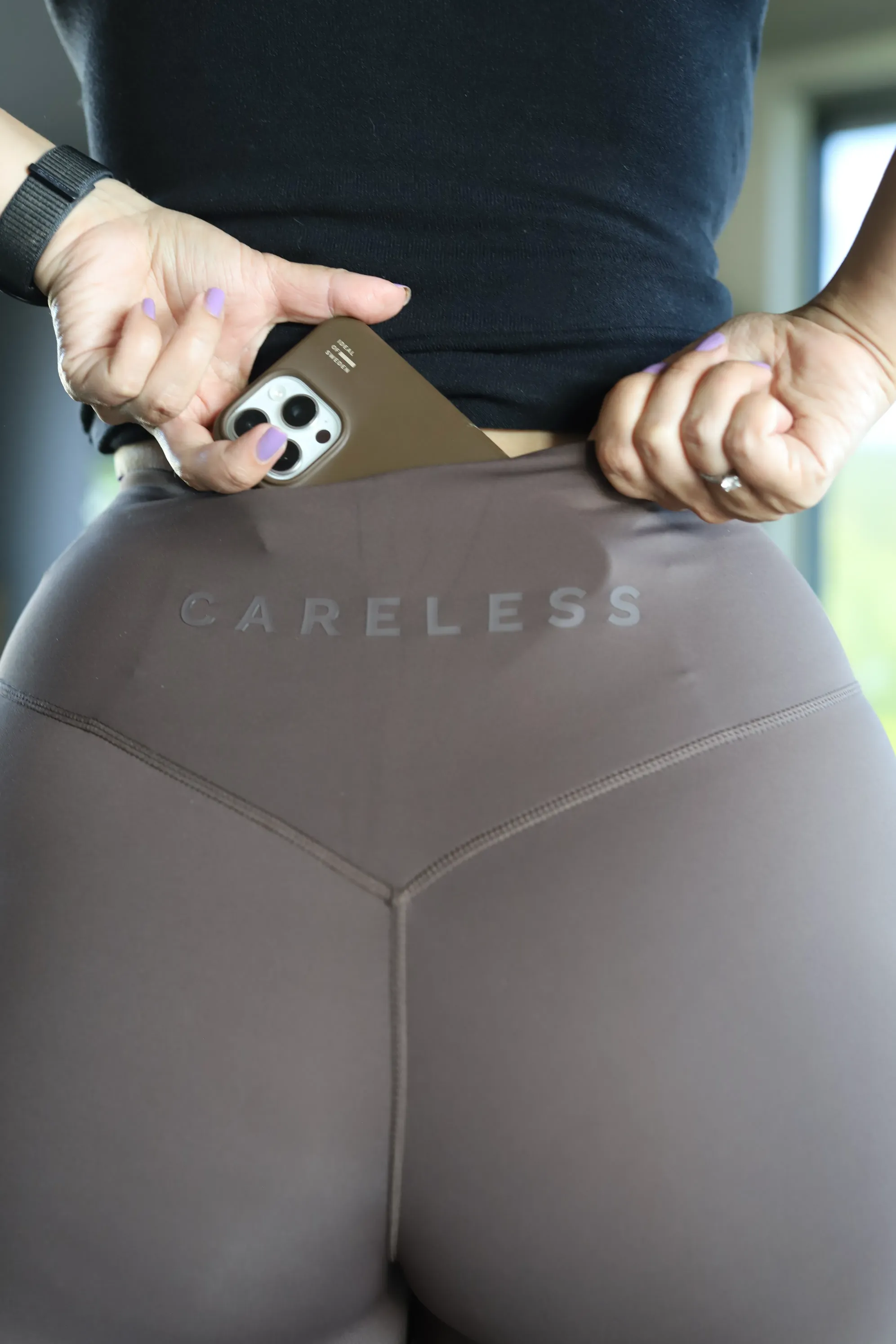 Active shape tights - Chocolate Brown - Image 4