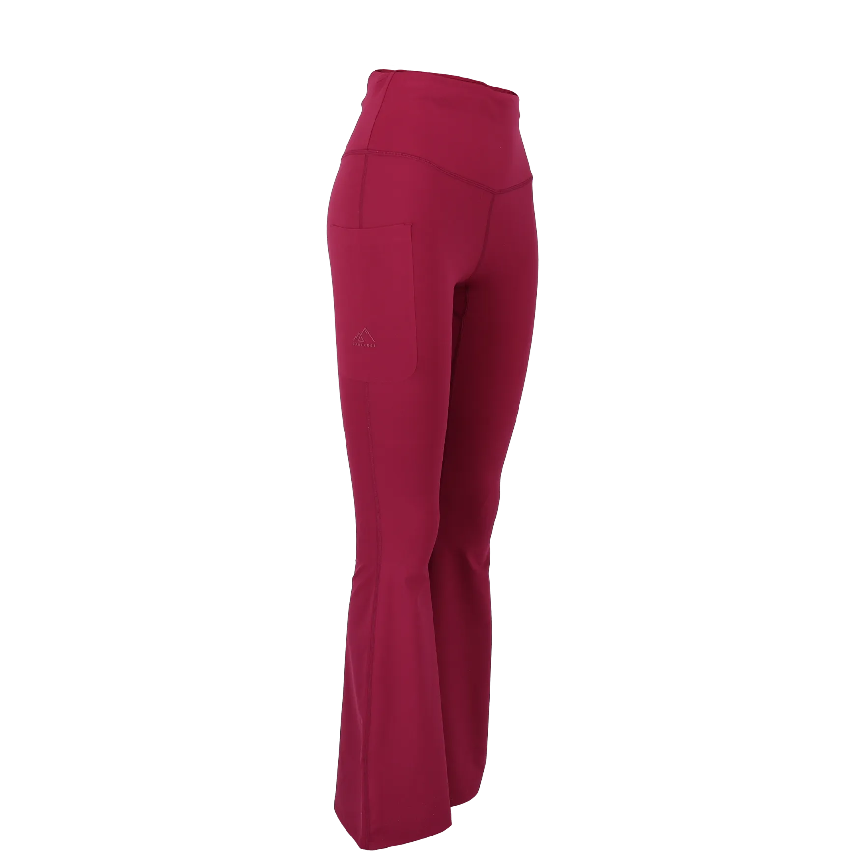Active flared tights m/3 lommer - Bringebærrosa - Image 2