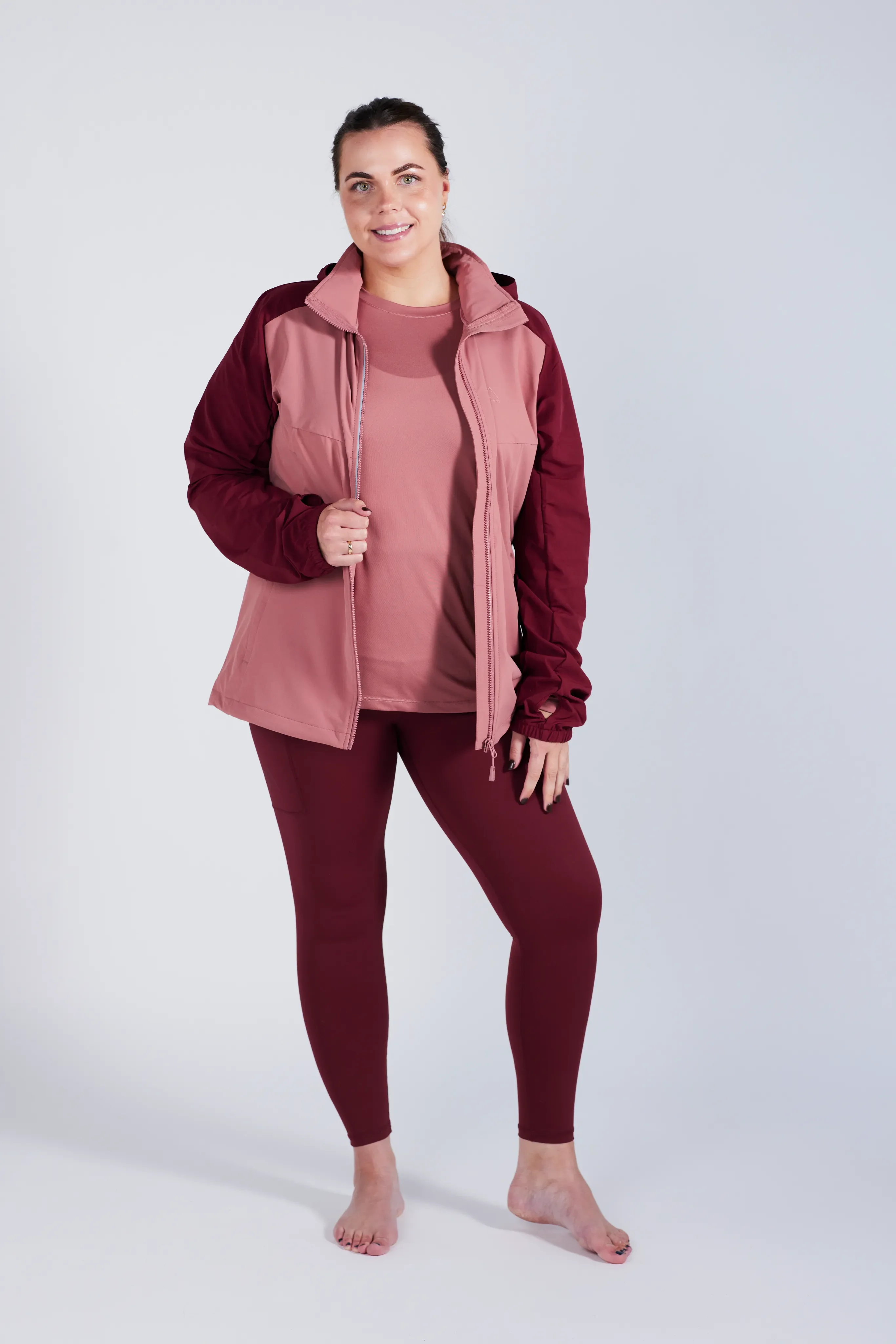 Active jacket - Cabernet / Withered Rose - Image 3