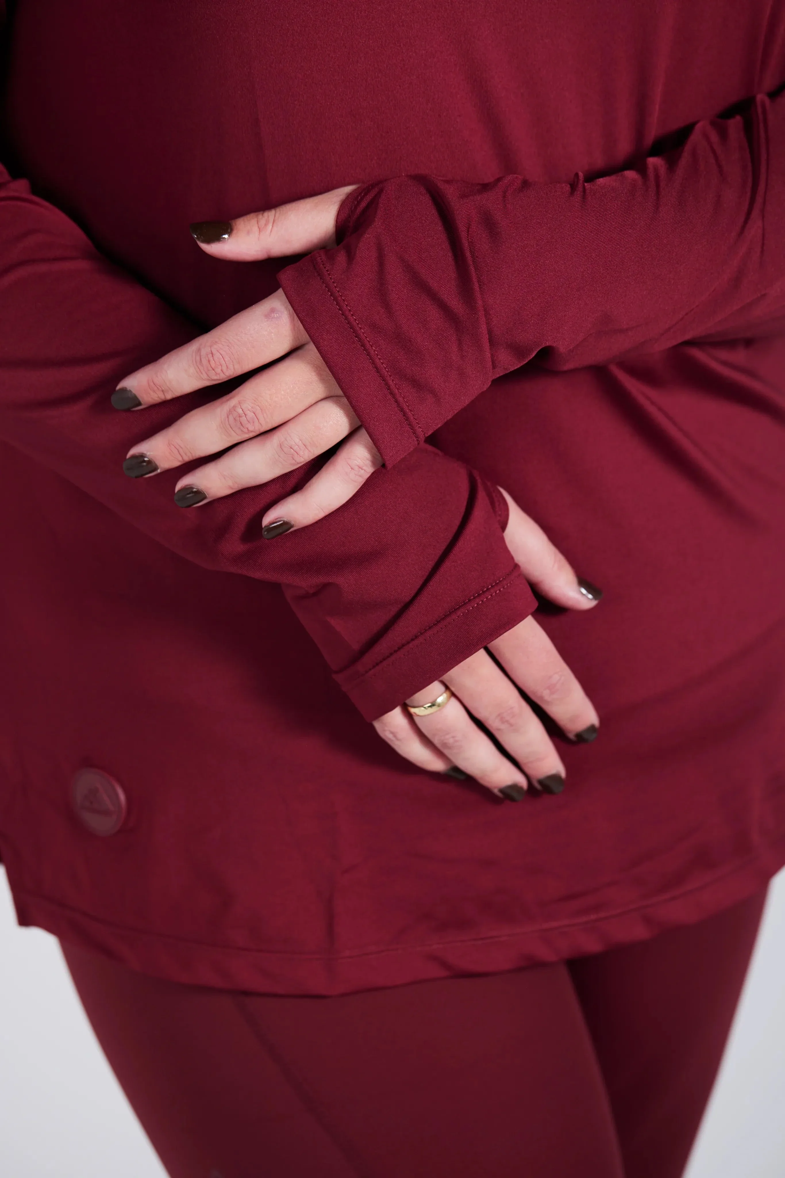Active loose fit long sleeve - Cabernet - Image 5