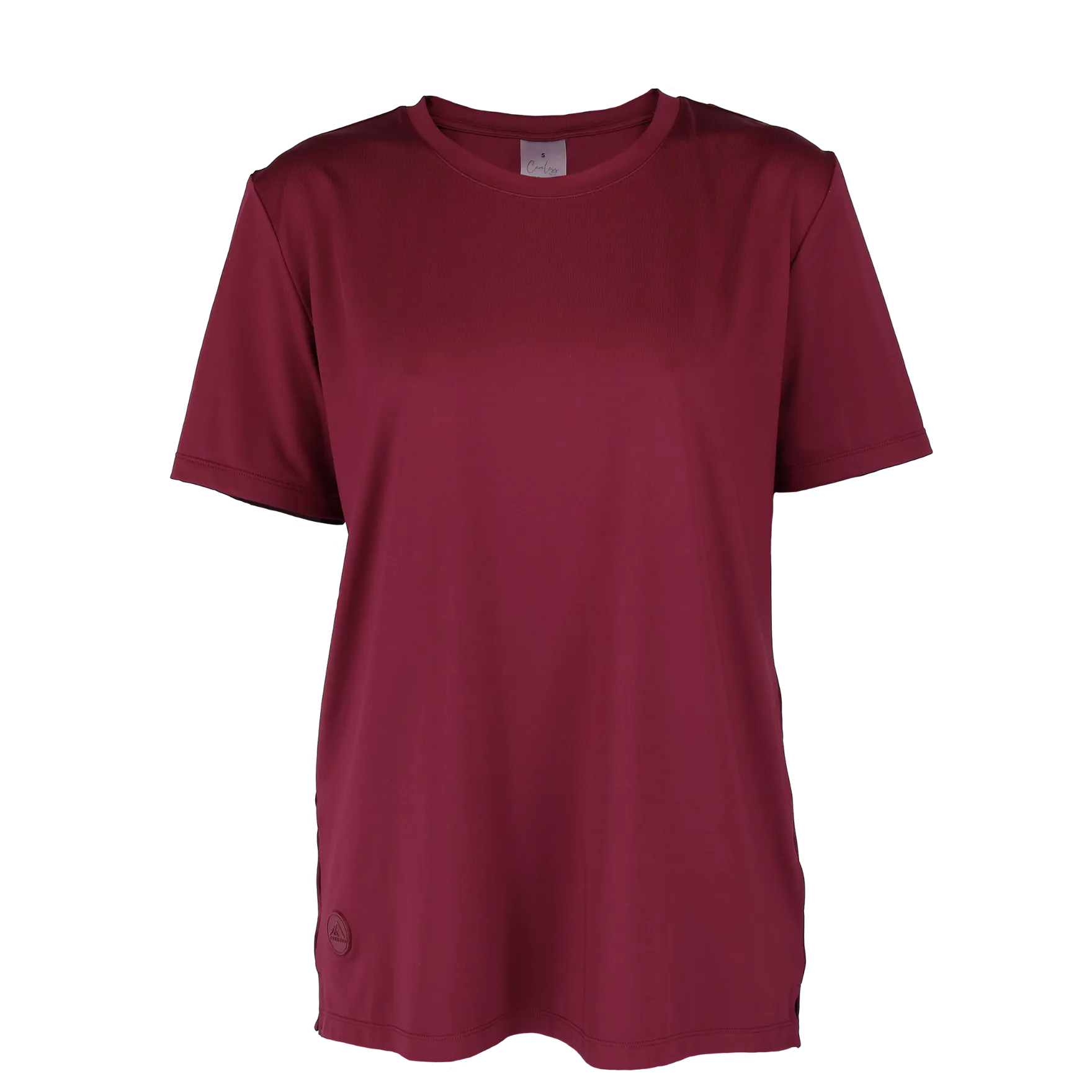 Active loose fit t-shirt - Mørk rød