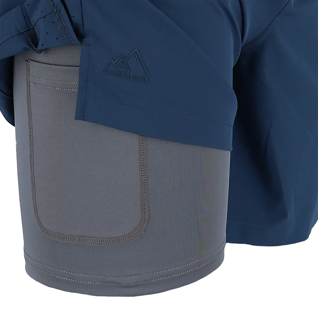 Active Man Running Shorts - Mørk blå / grå - Image 12