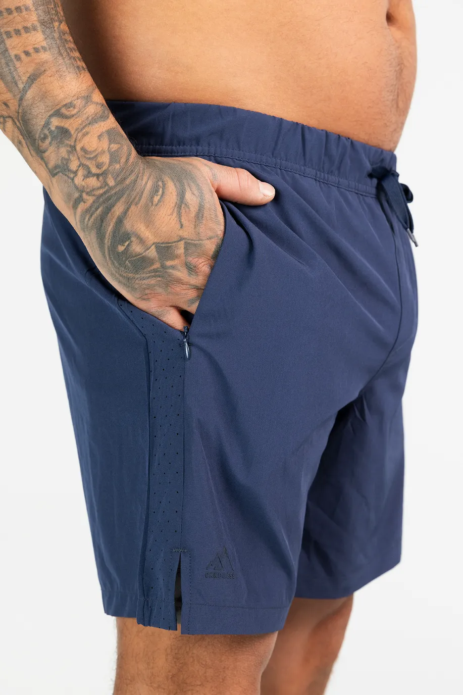 Active Man Running Shorts - Mørk blå / grå - Image 5