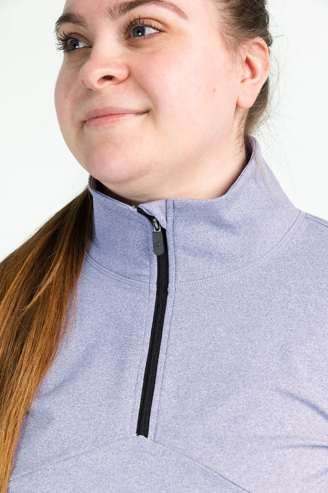 Active melert half-zip dame - Lilla - Image 6