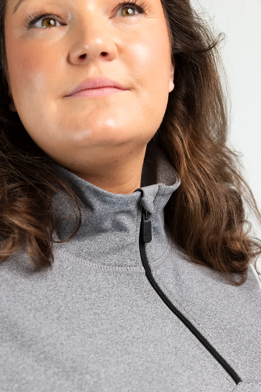 Active melert half-zip dame - Grå - Image 5