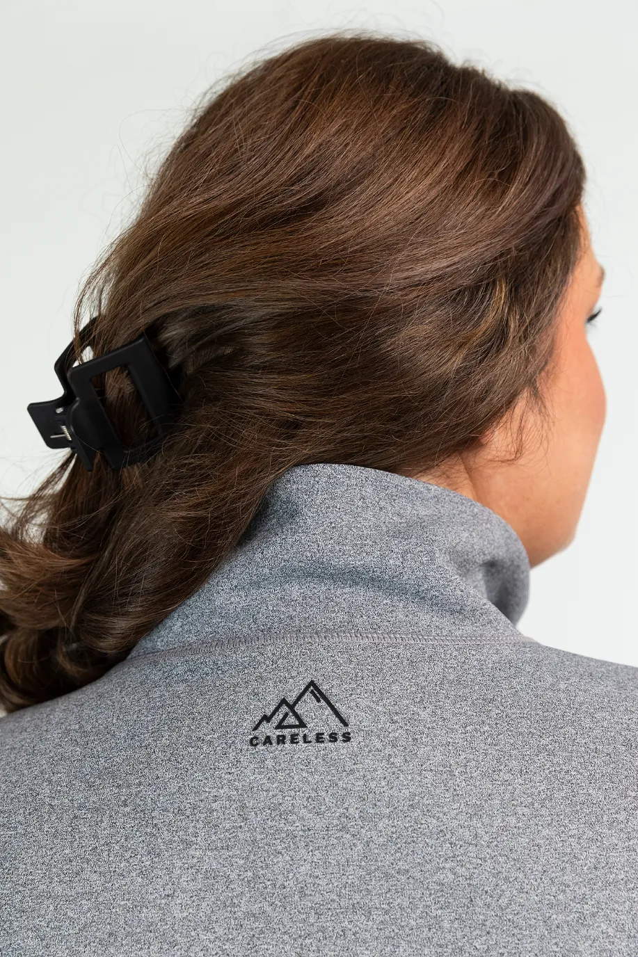 Active melert half-zip dame - Grå - Image 7