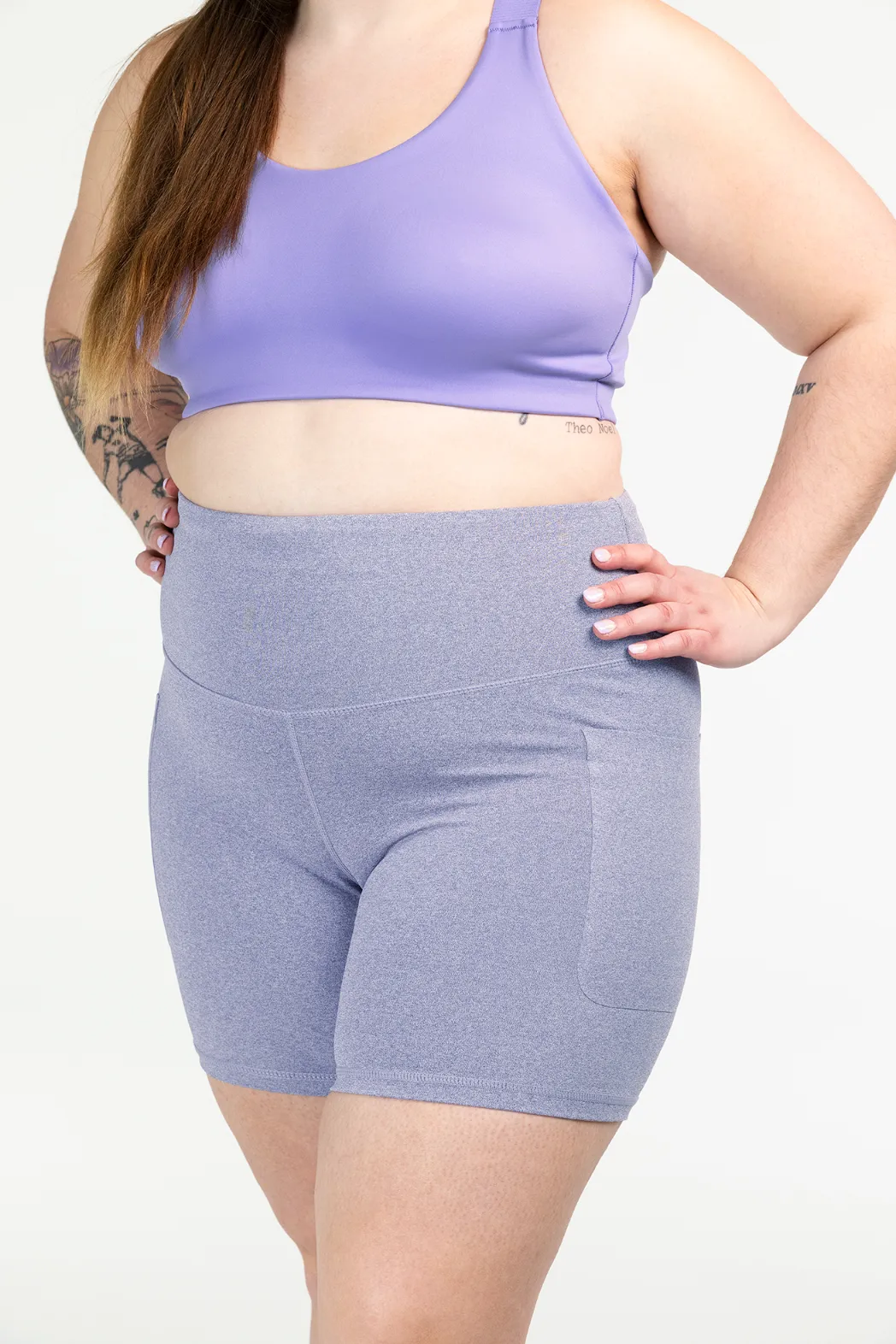 Active melert shorts - Lilla - Image 4