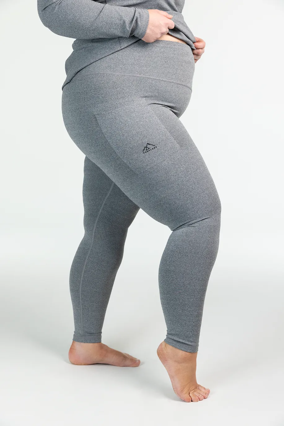 Active melert tights - Grå - Image 5