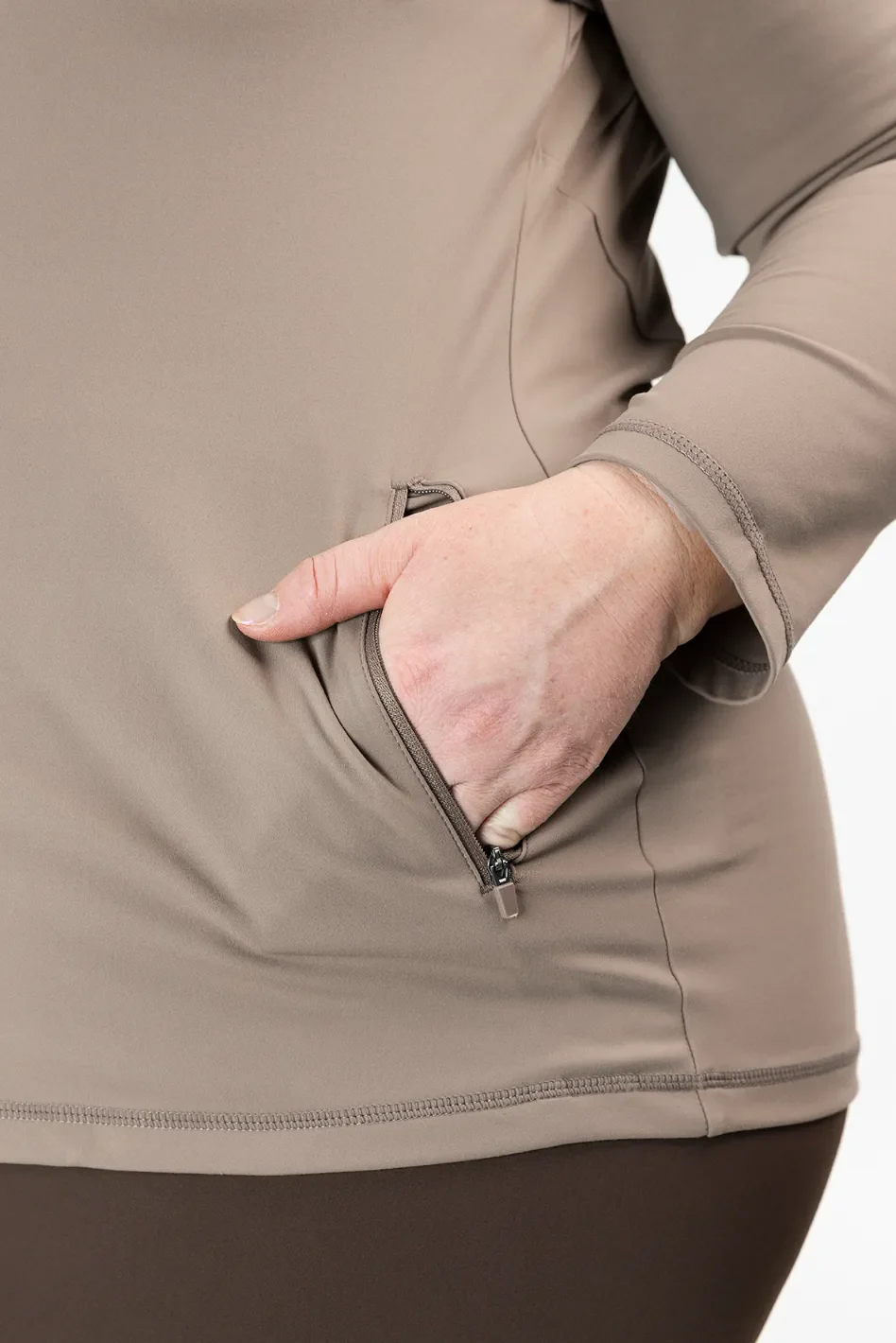 Active soft jacket - Beige - Image 4