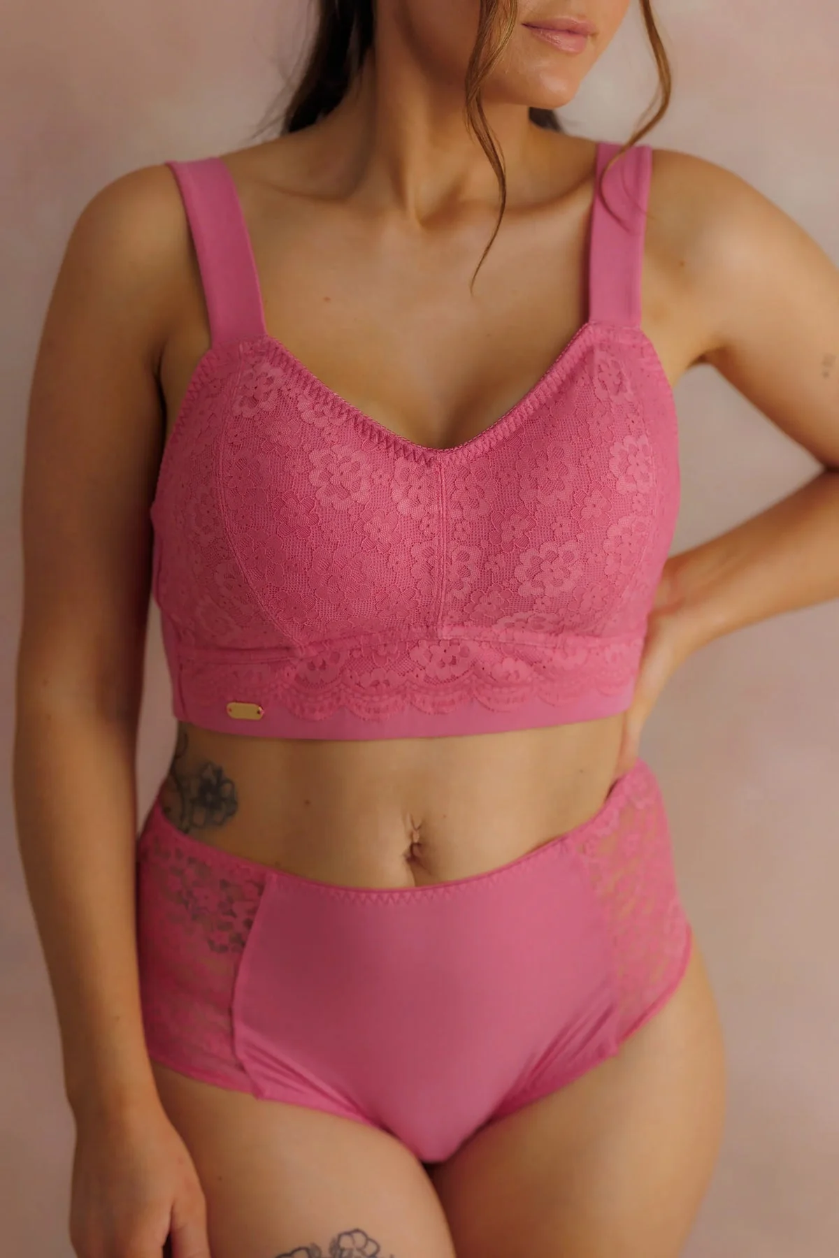Aline Flower Bra Big Cup - Chateau Rose - Image 10
