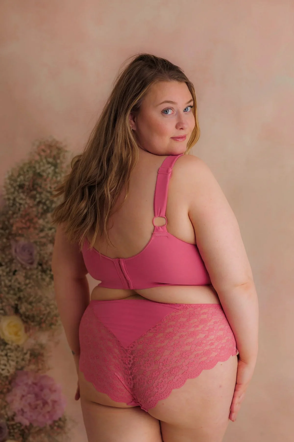 Aline Flower Bra Big Cup - Chateau Rose - Image 8