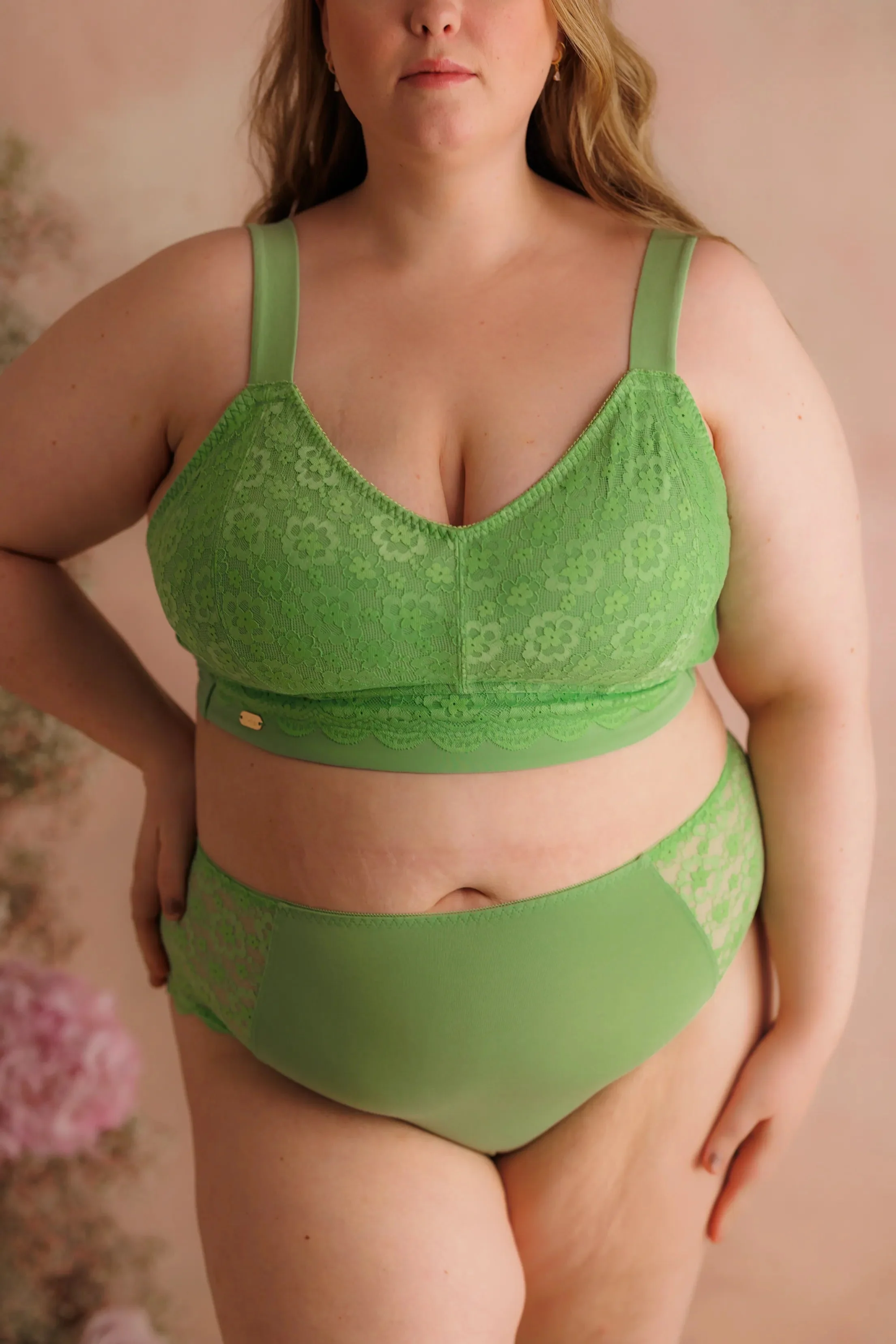 Aline Flower Bra Big Cup - Forest Shade - Image 2