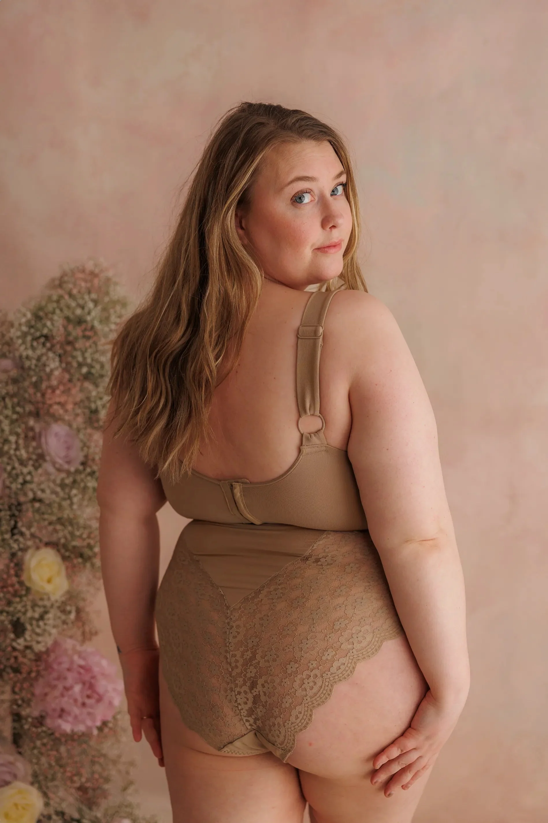 Aline Flower Bra Big Cup - Silver Mink - Image 6