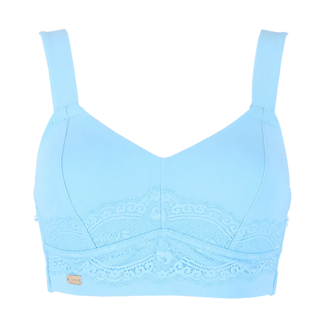 Amanda Basic Bra Big Cup - Airy Blue - Image 13