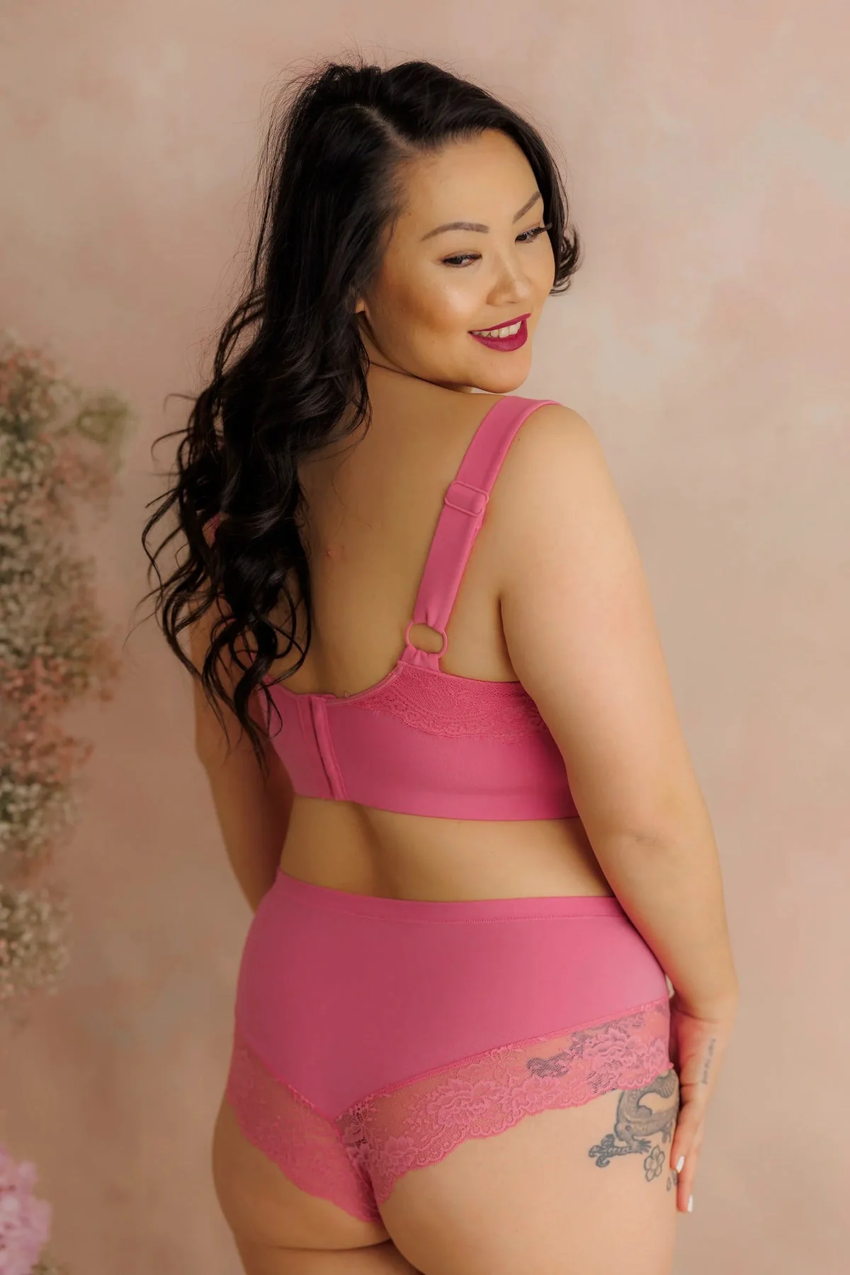 Amanda Basic Bra Big Cup - Chateau Rose - Image 9