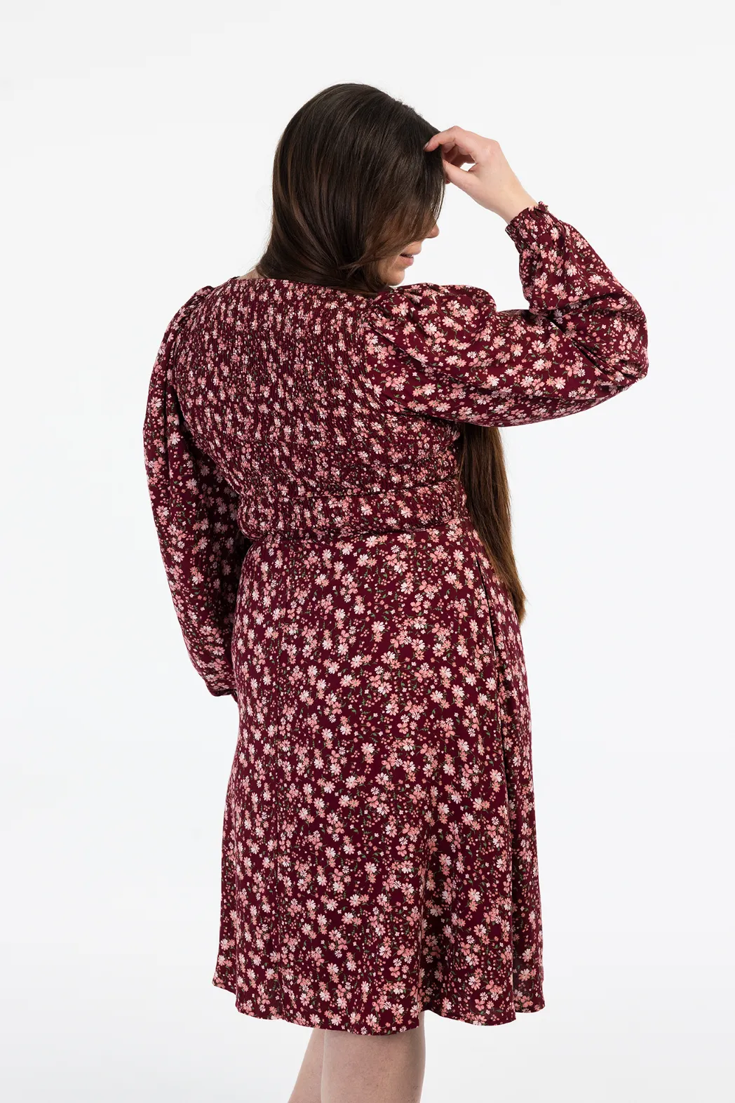 Anna kjole - Cabernet AOP - Image 8