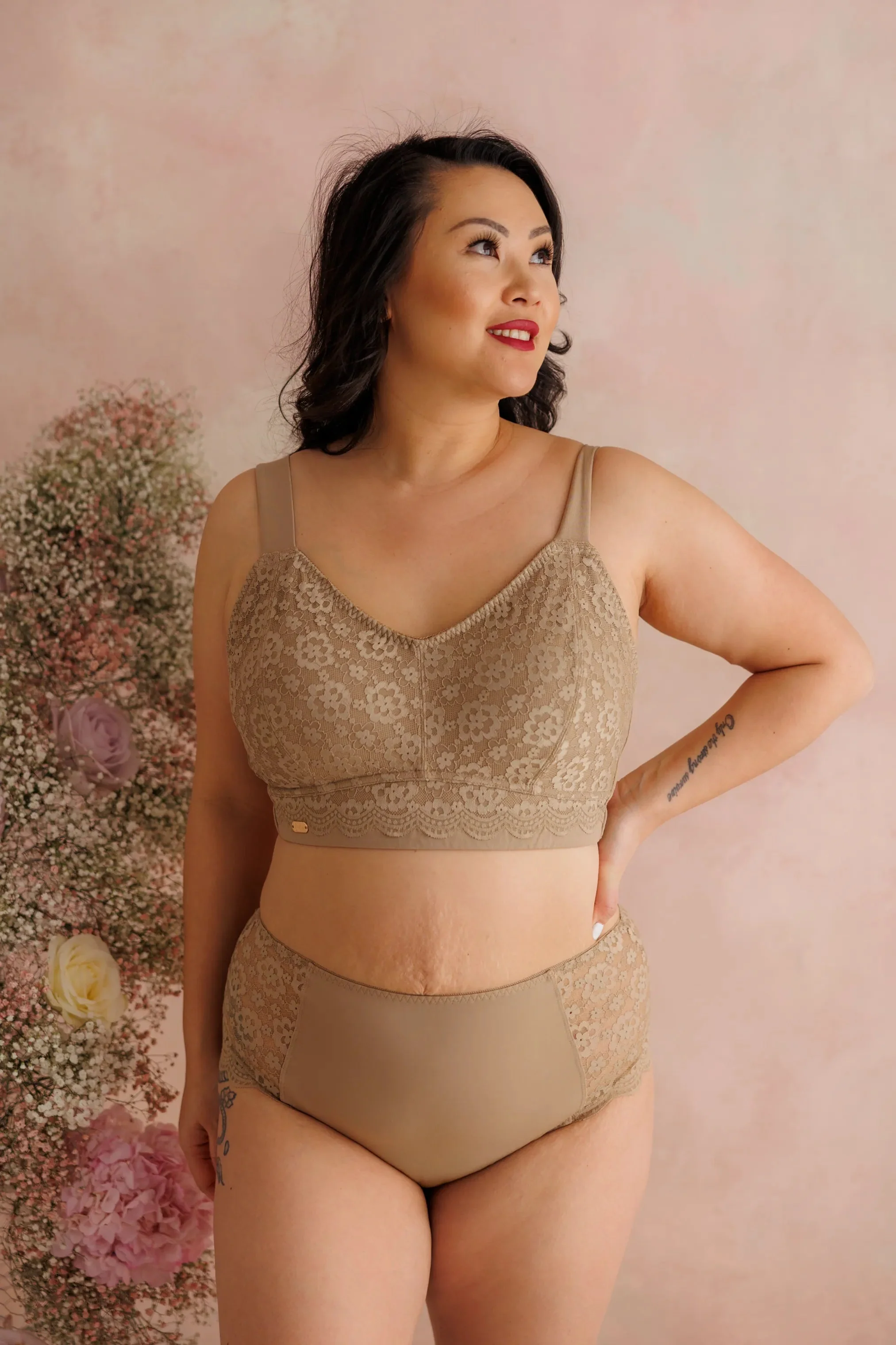 Anne Flower Mid Waist - Silver Mink - Image 5