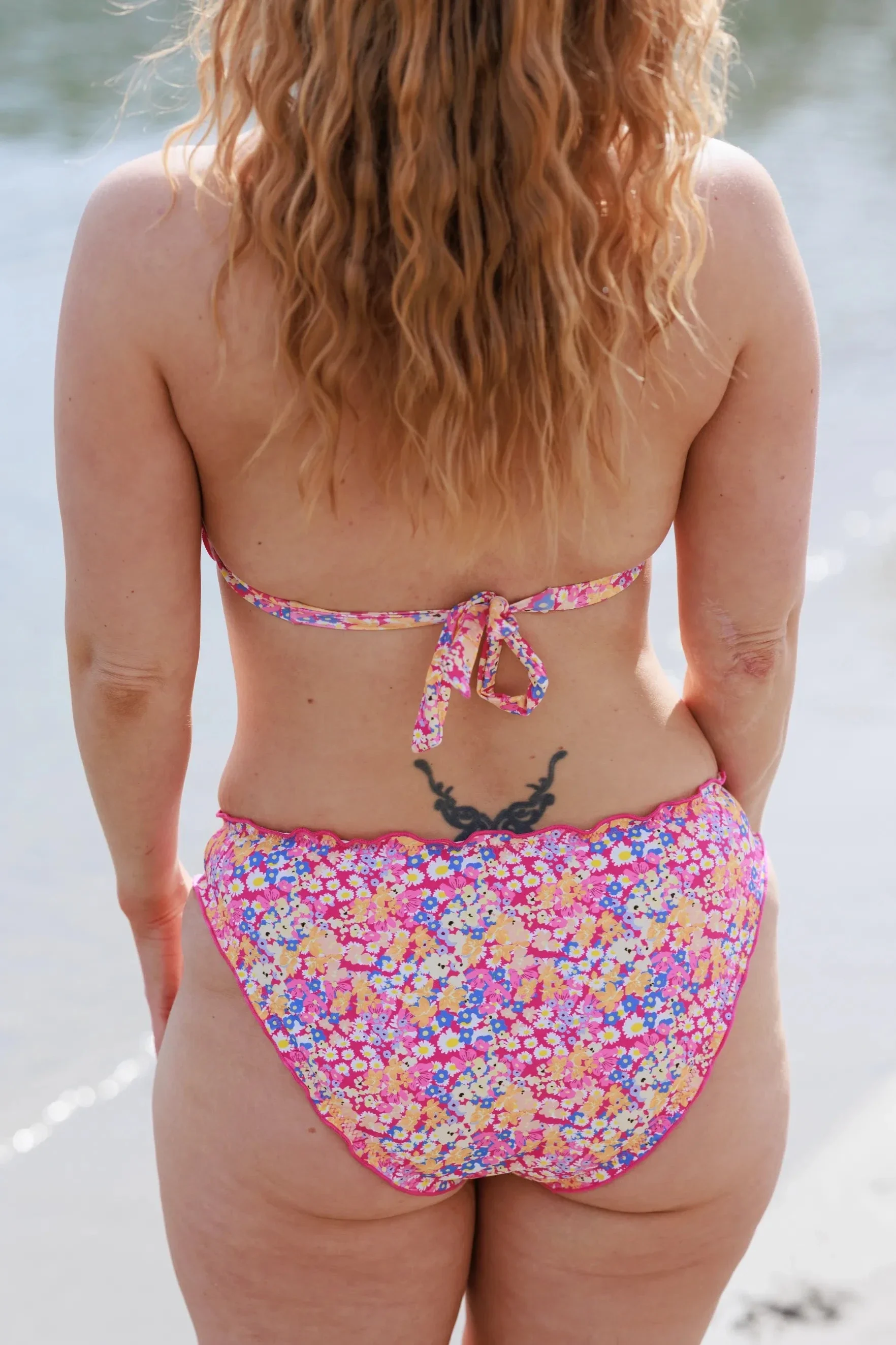 Bali bikinitopp - Mørkerosa - Wildbloom - Image 4