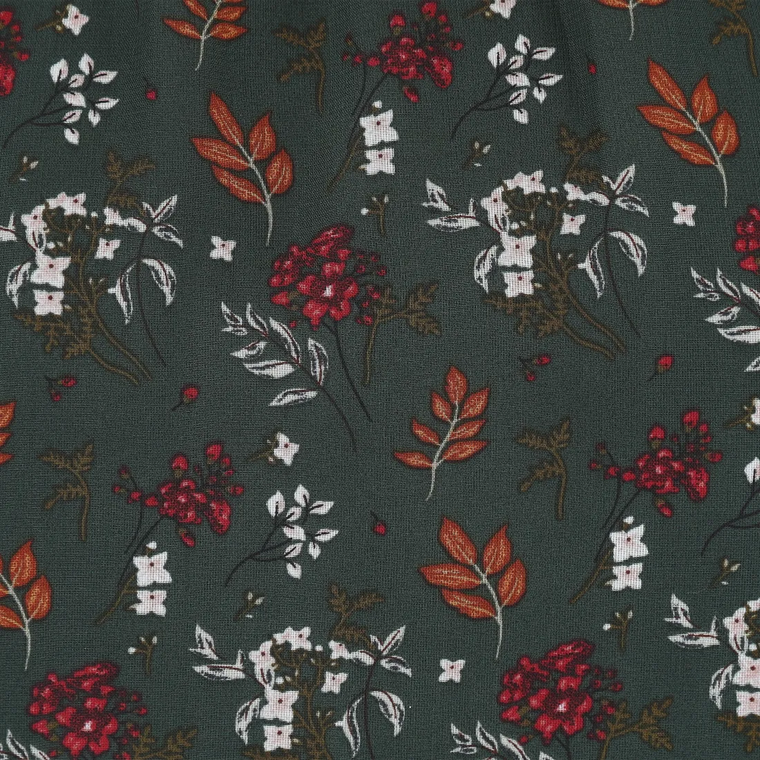 Belle chiffon maxikjole - Mørk grønn - Image 8