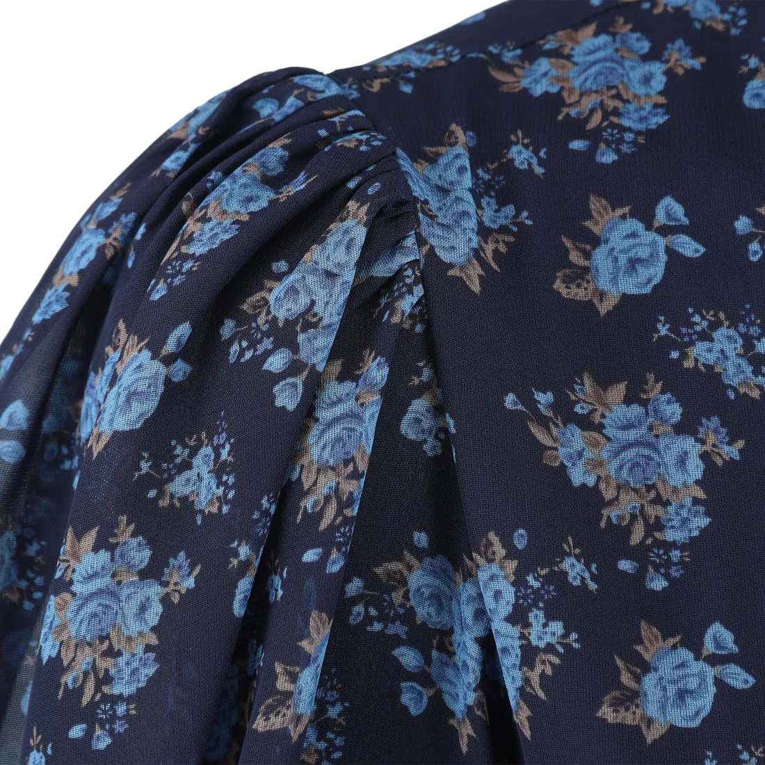 Belle chiffon maxikjole - Mørk blå - Image 11