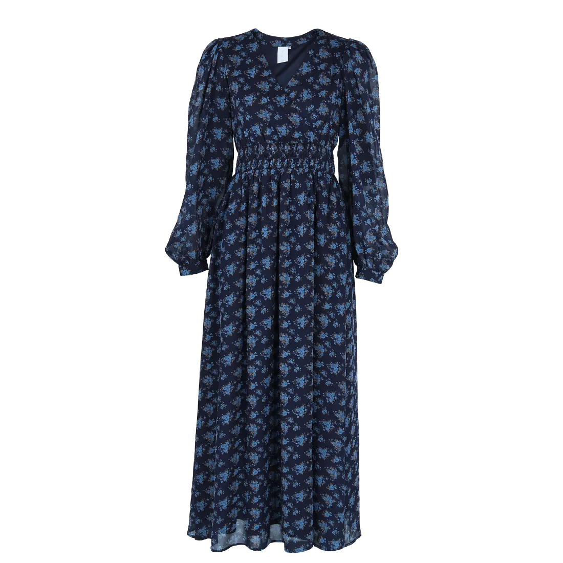 Belle chiffon maxikjole - Mørk blå - Image 7