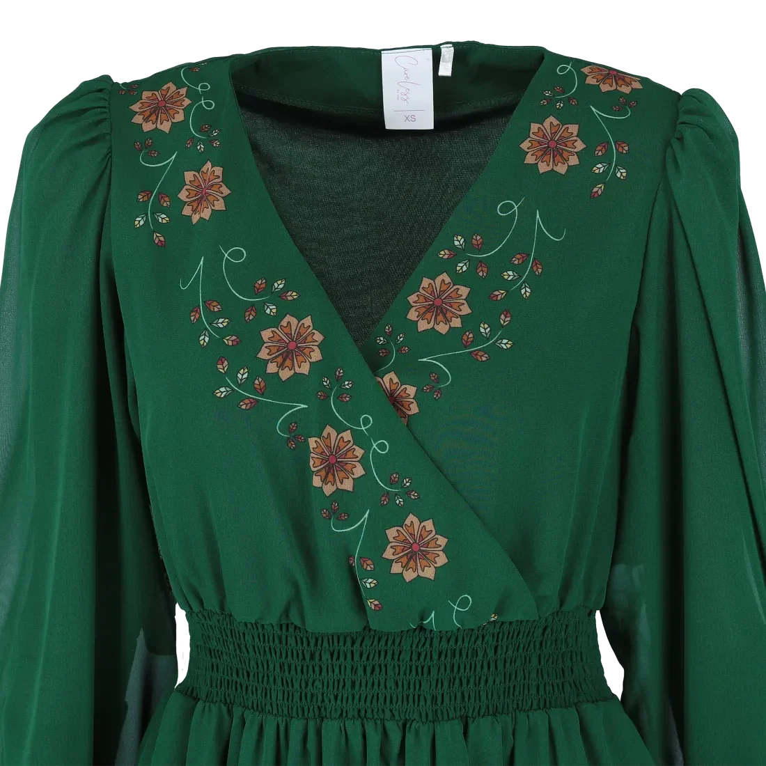 Belle festkjole lang - Grønn - Image 14