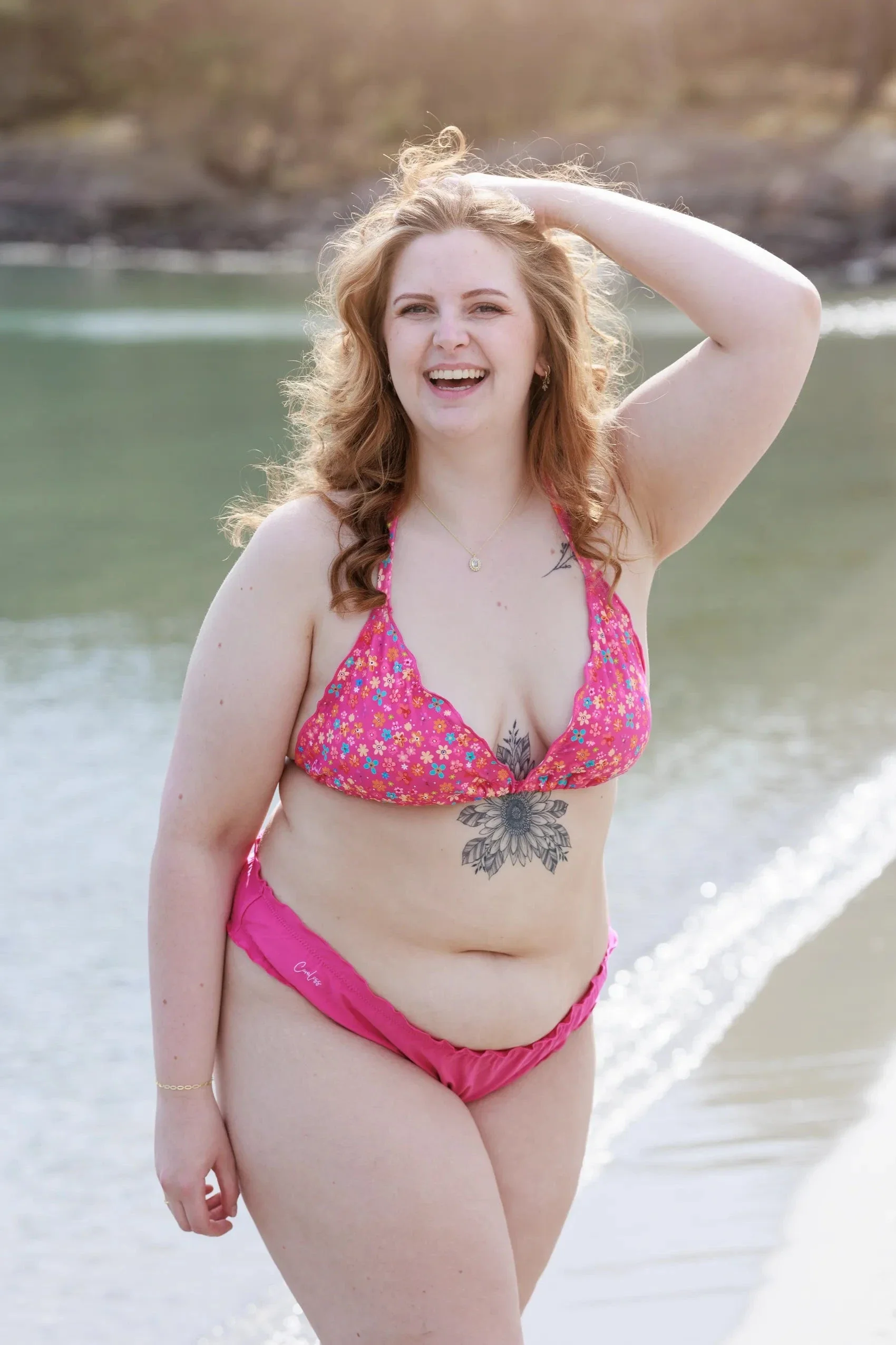 Cuba Ruffles bikinitopp - Mørkerosa - Blossomir - Image 5