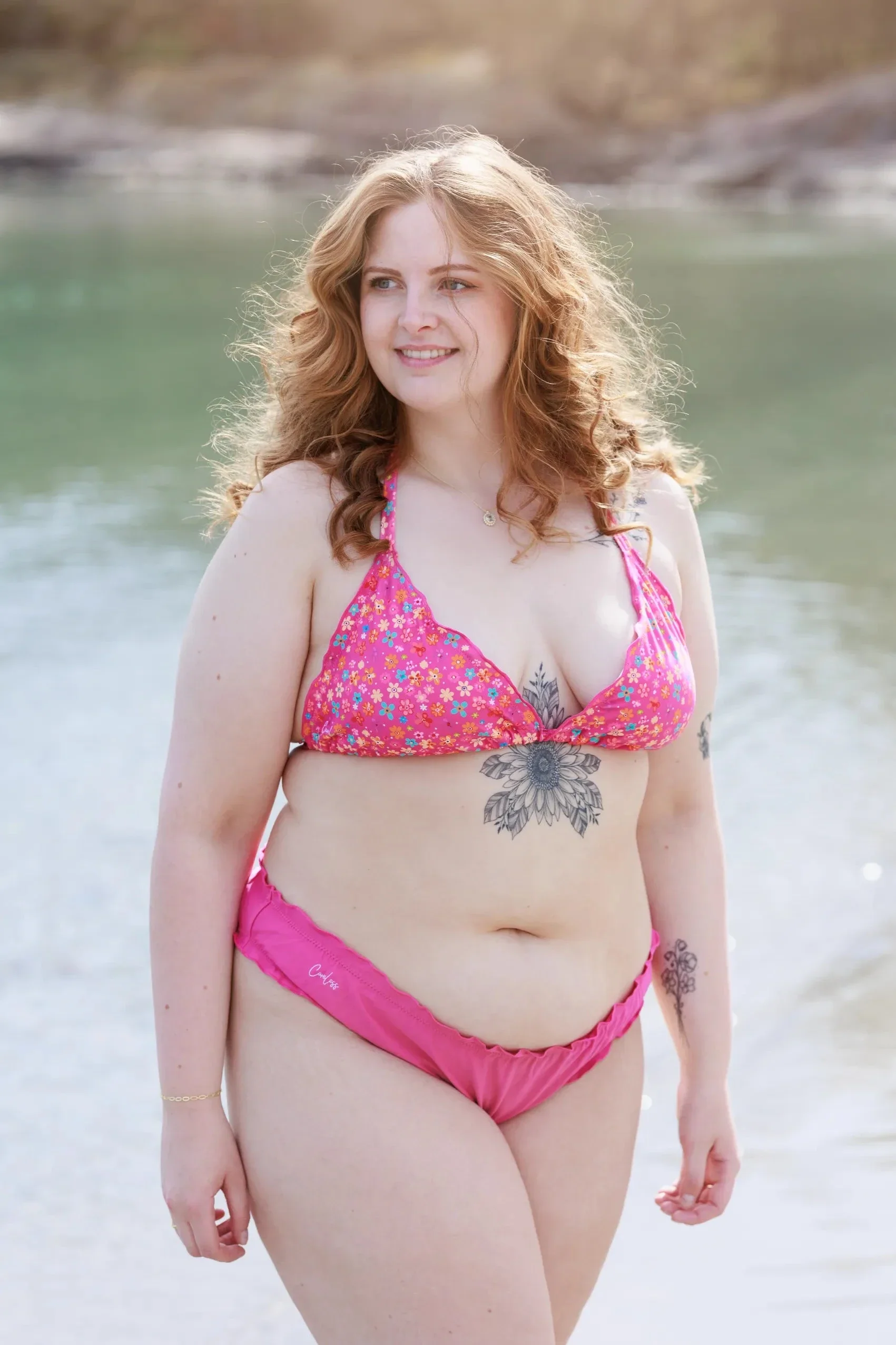 Cuba Ruffles bikinitopp - Mørkerosa - Blossomir - Image 6