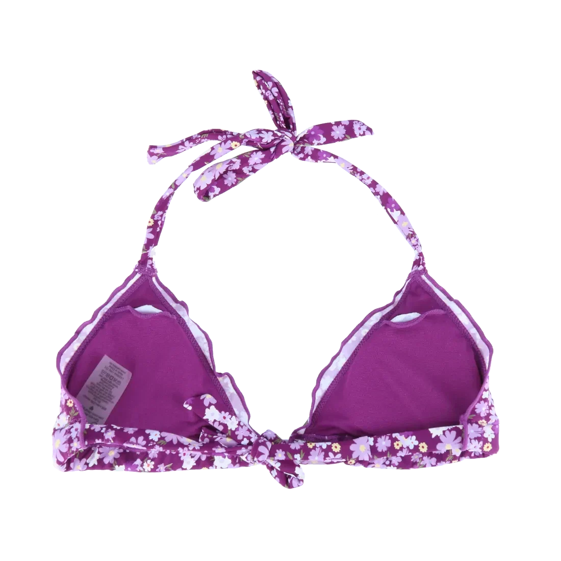 Cuba Ruffles bikinitopp - Mørkelilla - Flower Boom Groups - Image 10