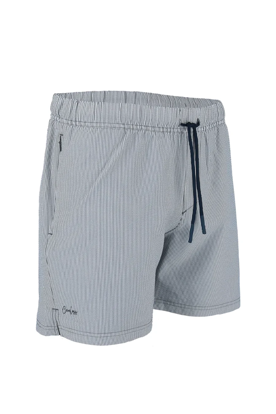 David badeshorts - Krepp Mørk blå - Image 2
