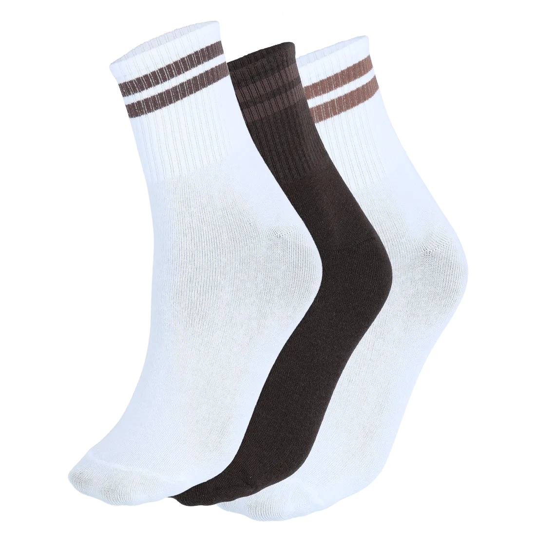 Dennis tennis unisex sokker 3pk - Brun