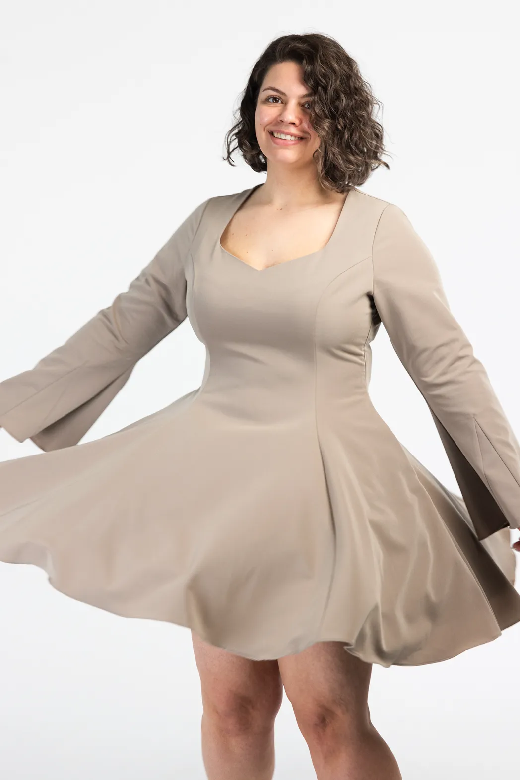 Emma kjole - Beige - Image 5