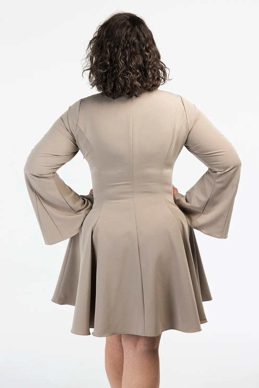 Emma kjole - Beige - Image 6
