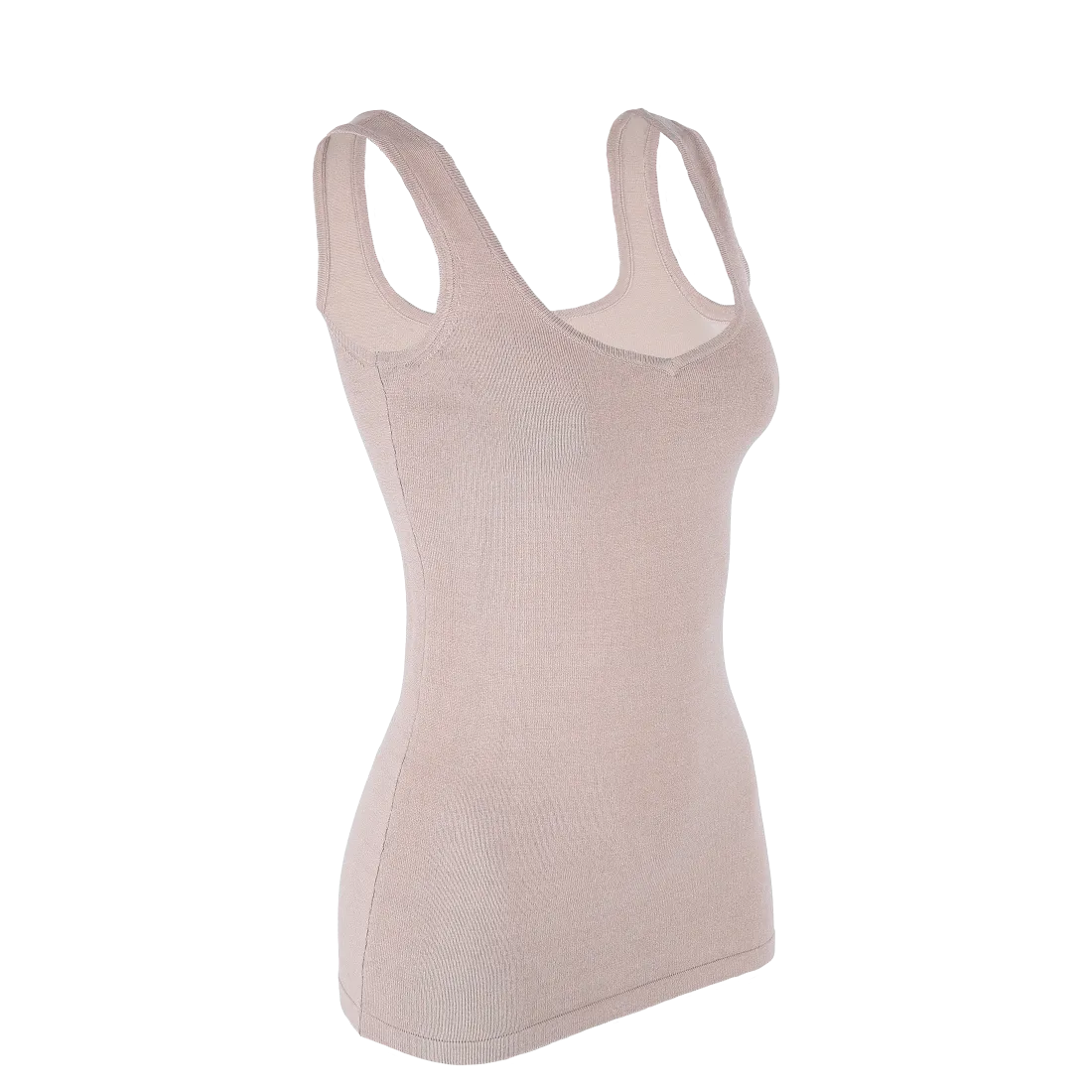 Eva lang topp - Beige - Image 4