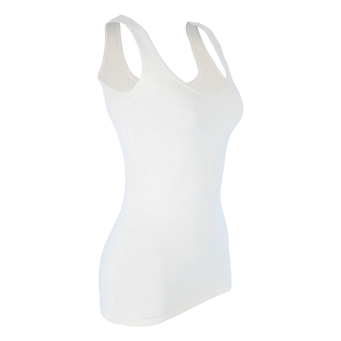 Eva lang topp - Kremhvit - Image 3