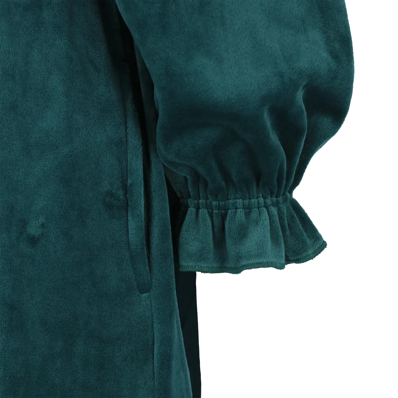 Fluffy Morgenkåpe - Blågrønn - Image 11