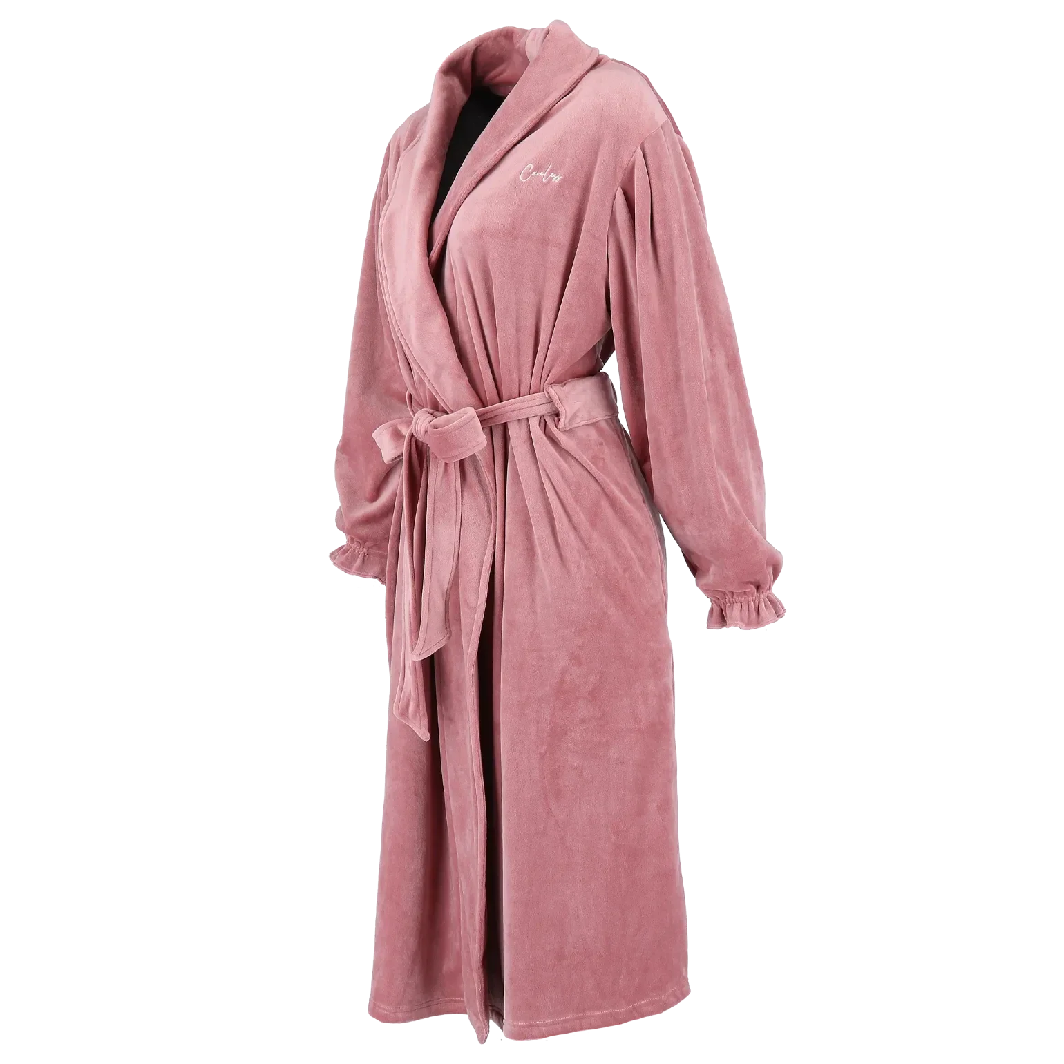 Fluffy Morgenkåpe - Lys rosa - Image 5