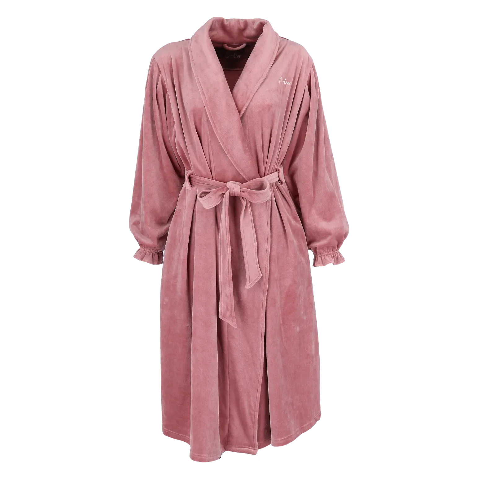 Fluffy Morgenkåpe - Lys rosa - Image 6