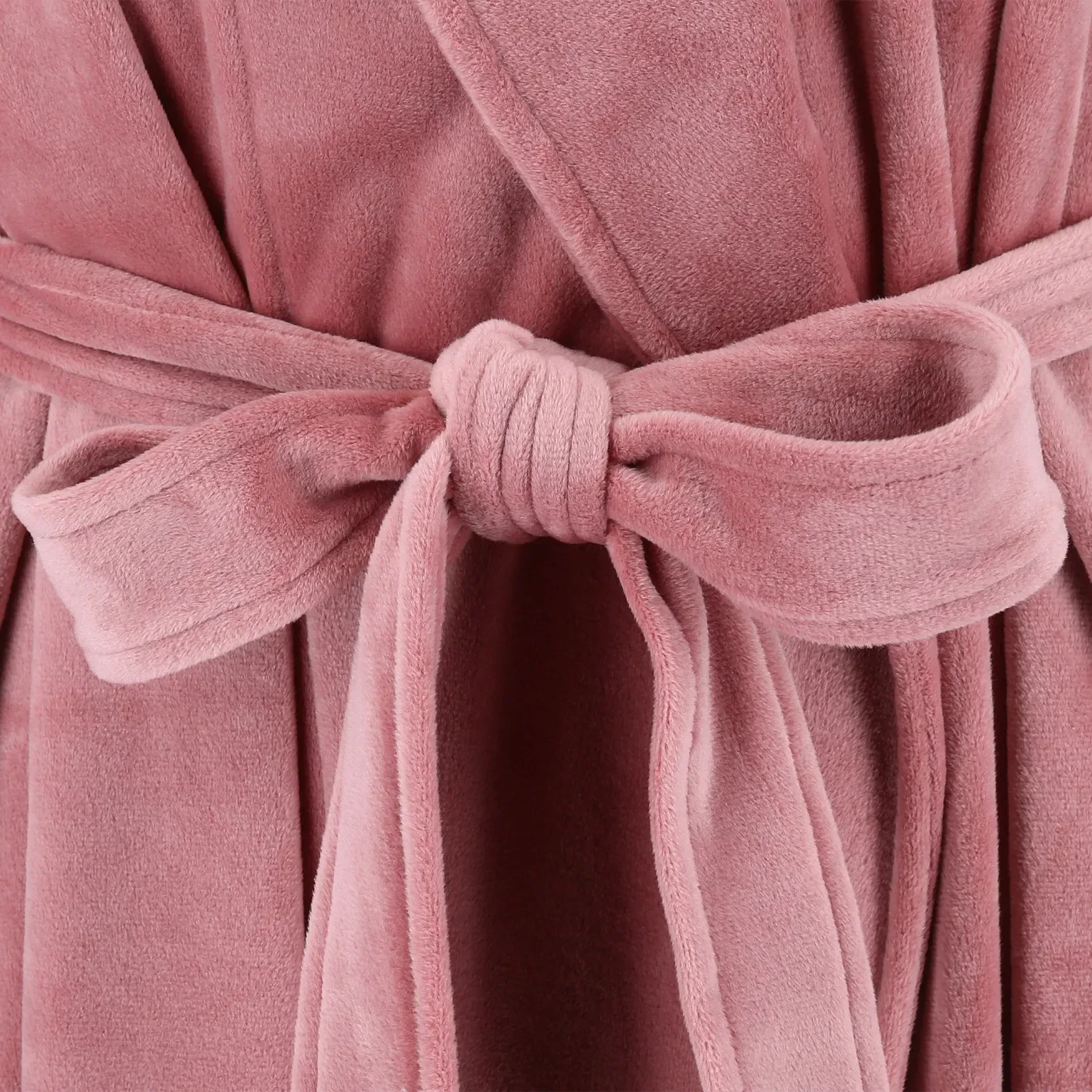 Fluffy Morgenkåpe - Lys rosa - Image 7