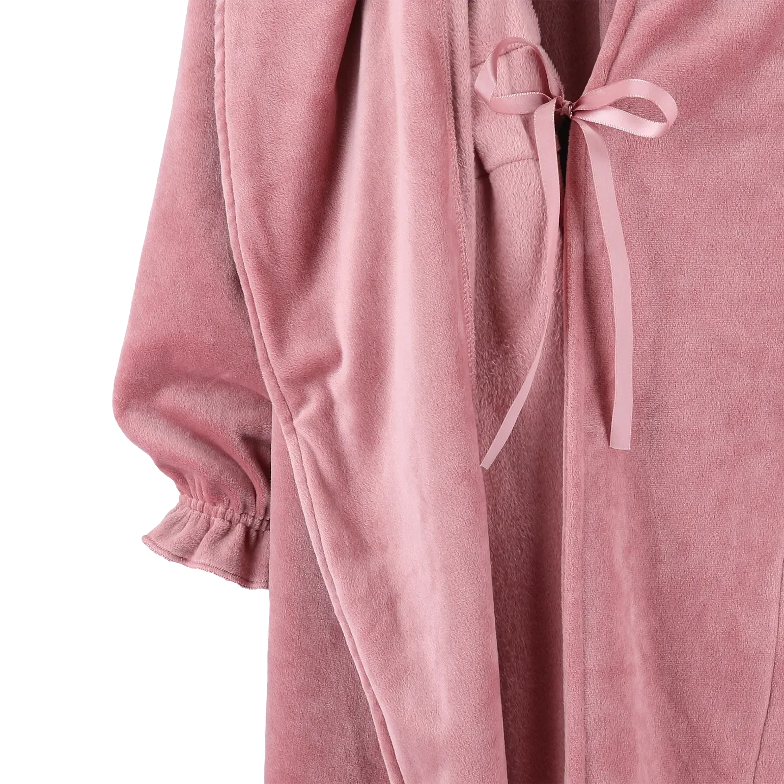 Fluffy Morgenkåpe - Lys rosa - Image 8
