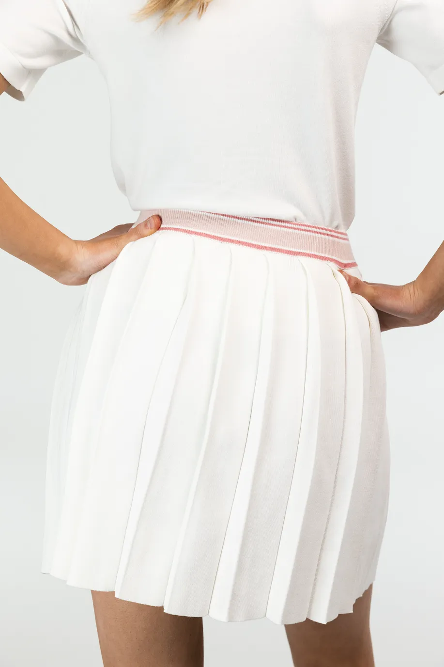 Gabby skjørt - Hvit/rosa - Image 5