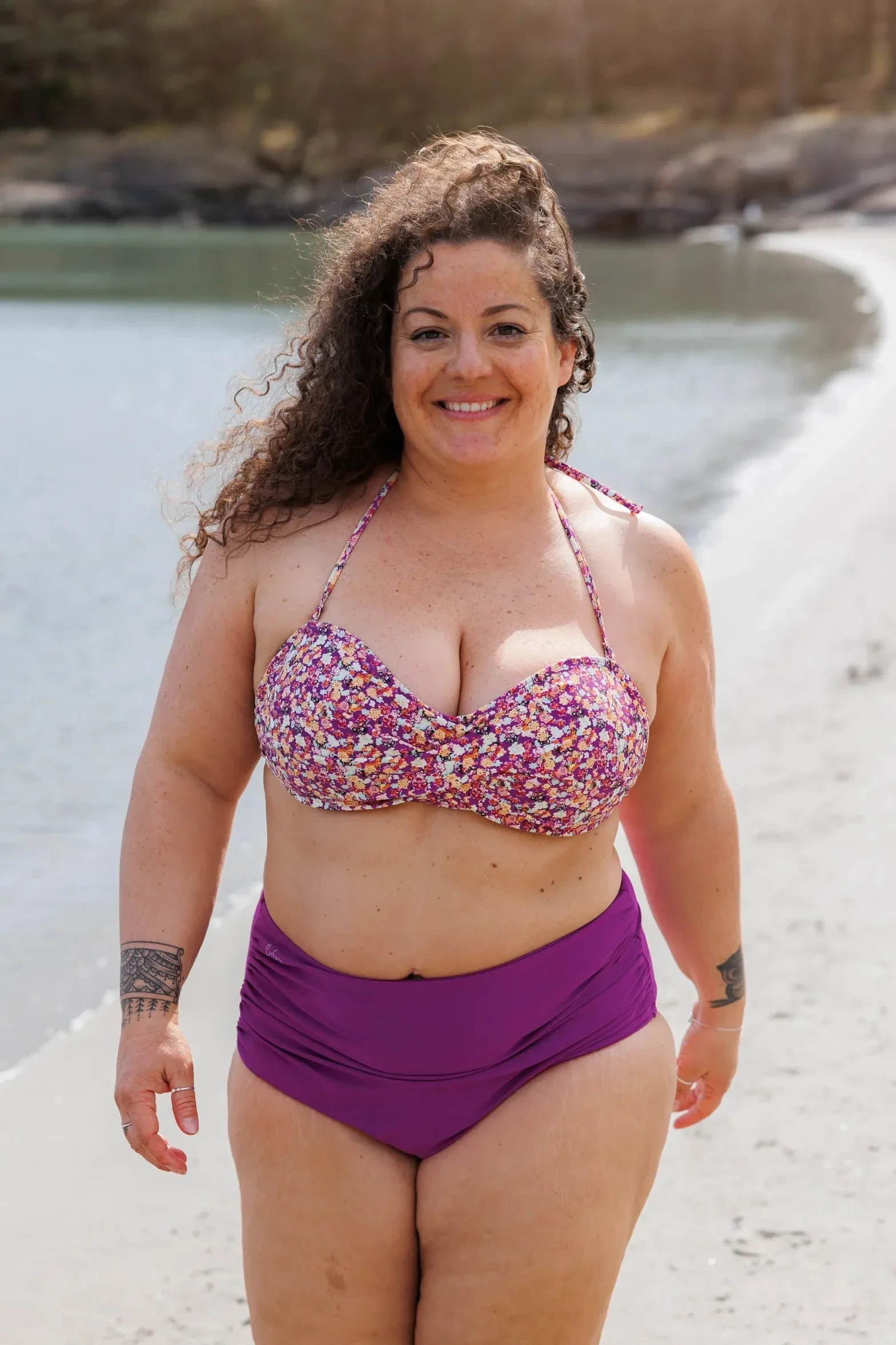 High waist bikinitruse - Mørkelilla - Image 3