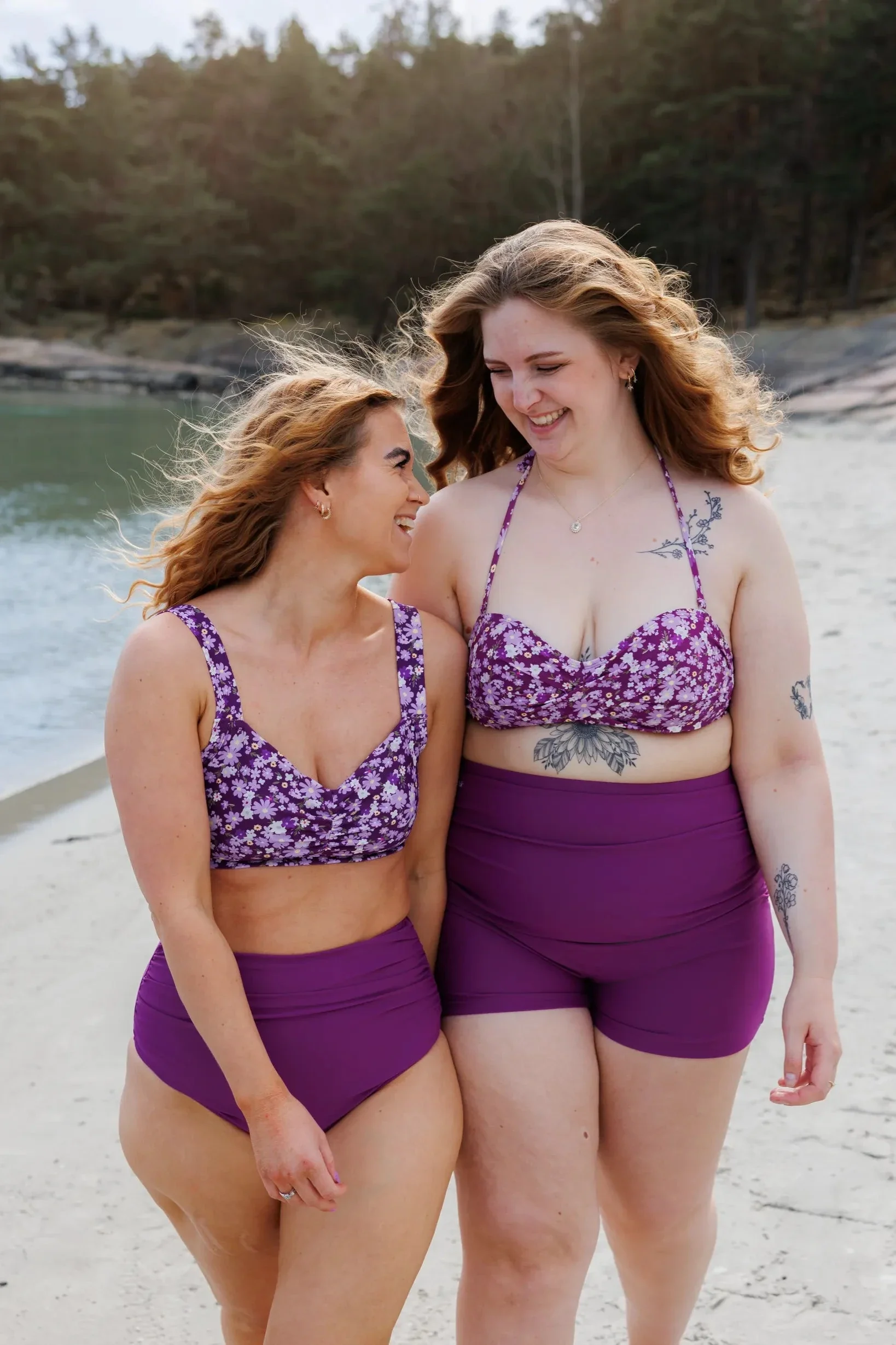 High waist bikinitruse - Mørkelilla - Image 6