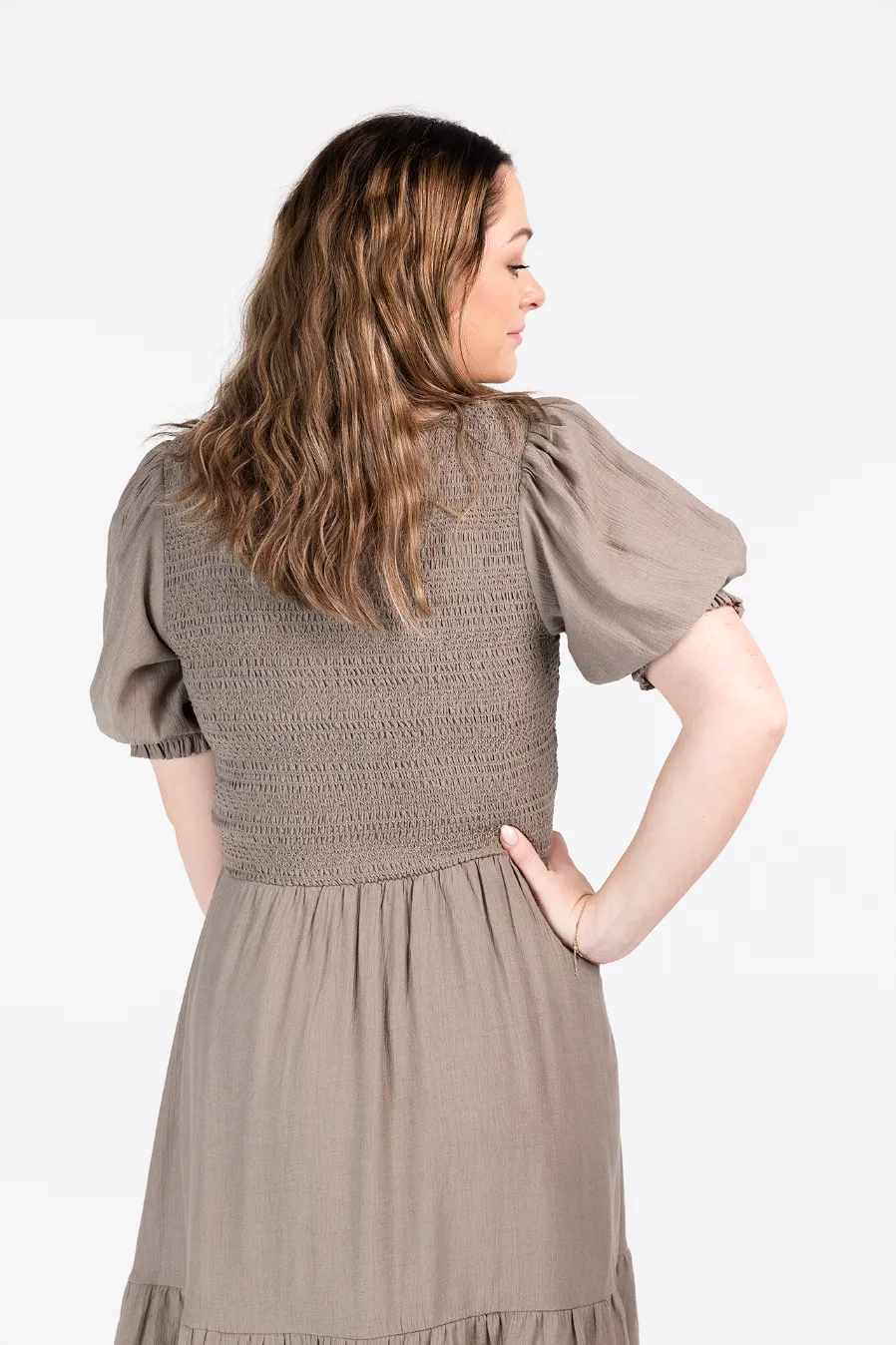 Indie kjole - Beige - Image 4