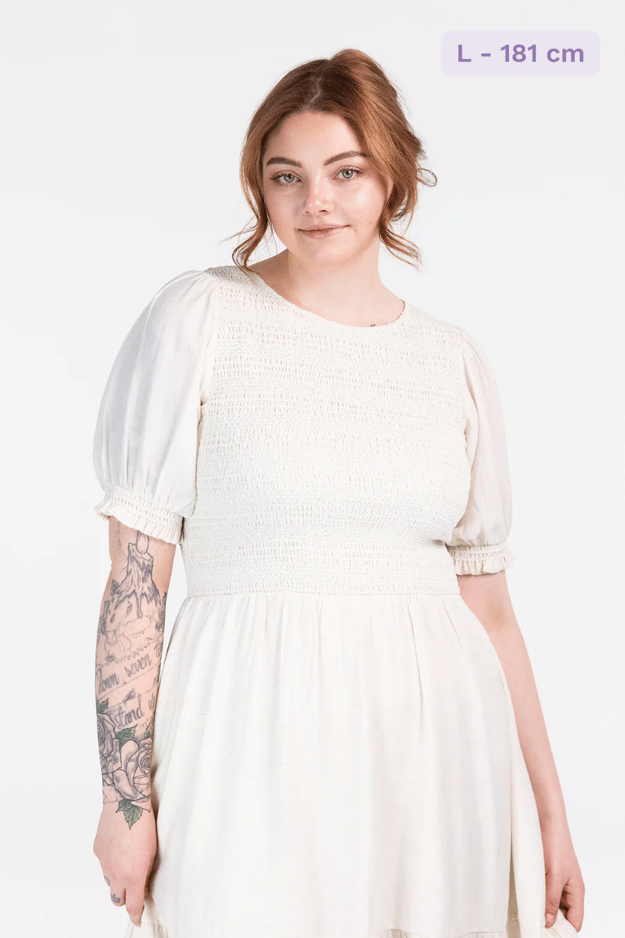 Indie kjole - Offwhite - Image 3