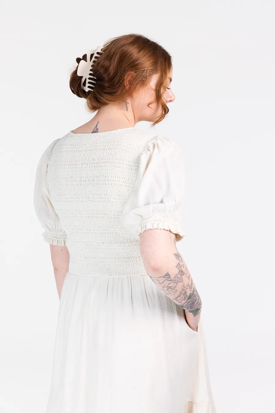 Indie kjole - Offwhite - Image 4