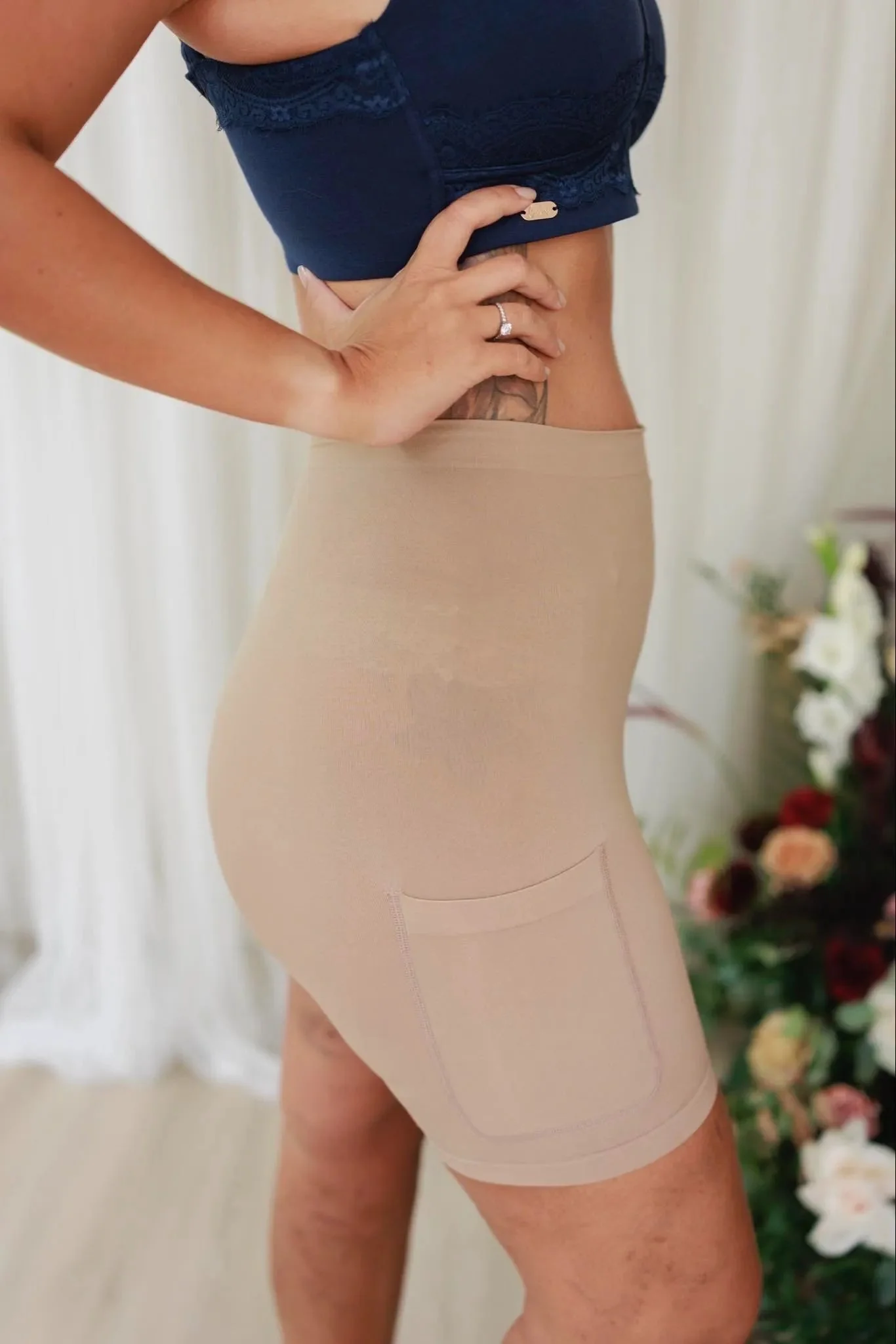 Innershorts med lomme - Beige