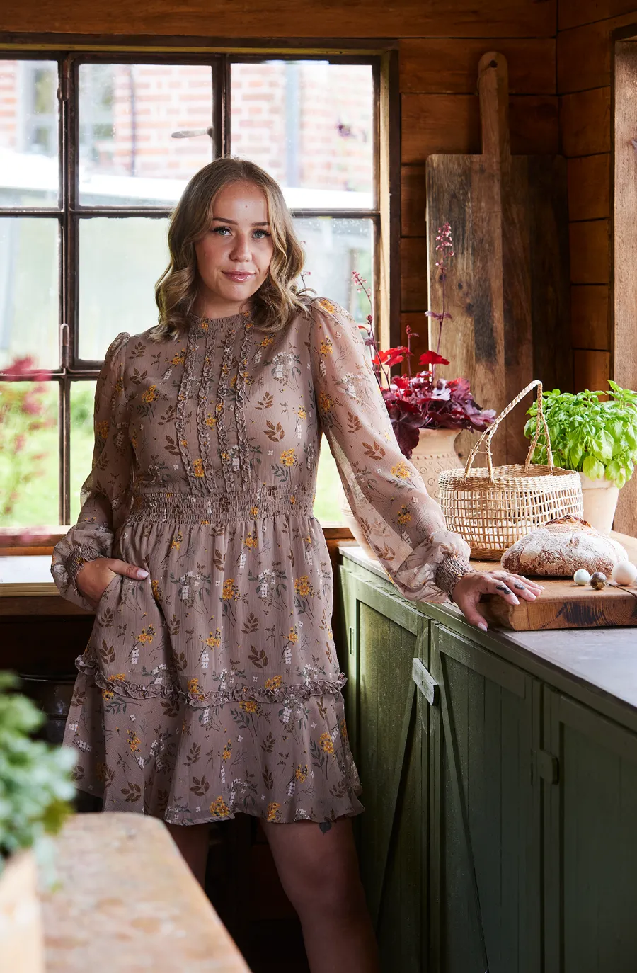 Julia kjole - Beige - Image 2