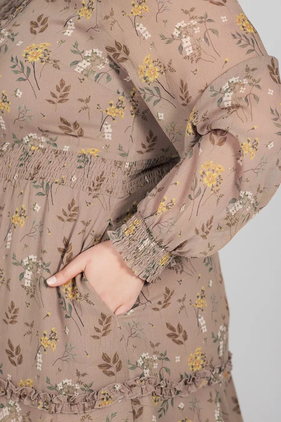 Julia kjole - Beige - Image 3