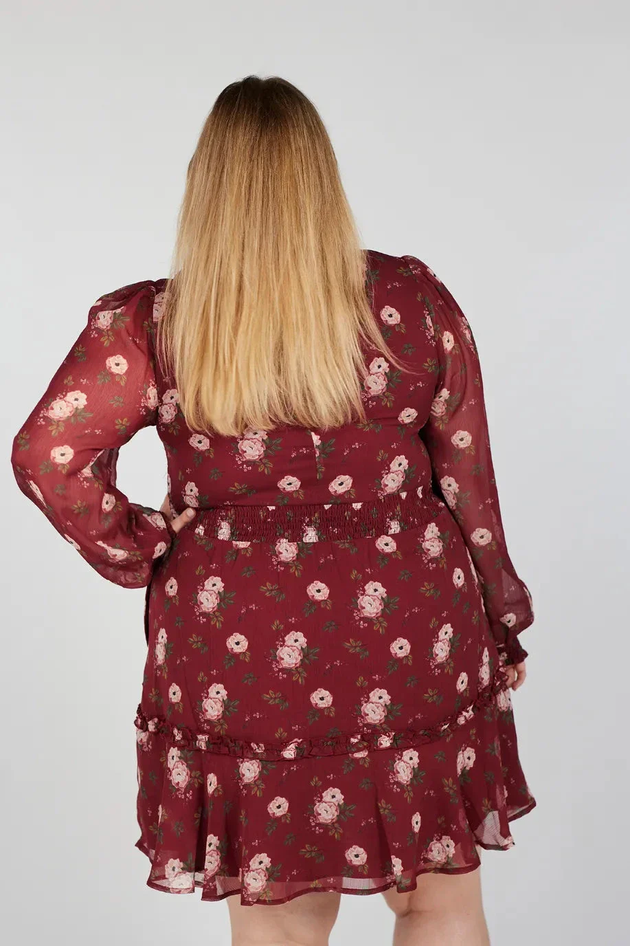 Julia kjole - Burgunder - Image 3